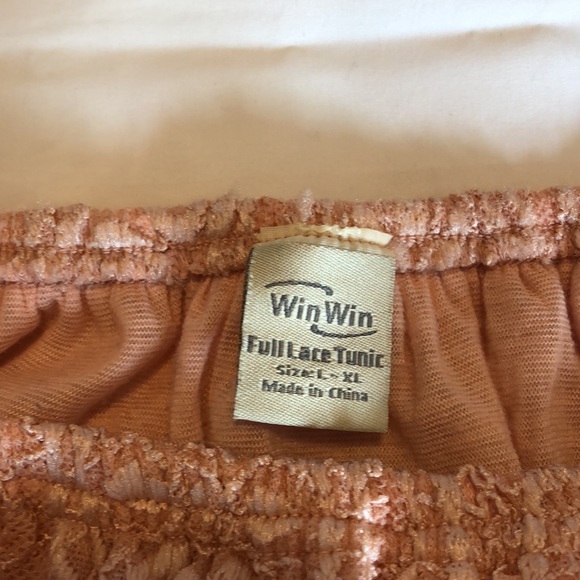 Womens Win Win Full Lace‎ Tunic Coral Lined Size Large-XL - Picture 6 of 8